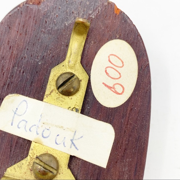 Vintage LITTLE APPLE ENT PADOUK Wood Belt Buckle - Picture 5 of 6